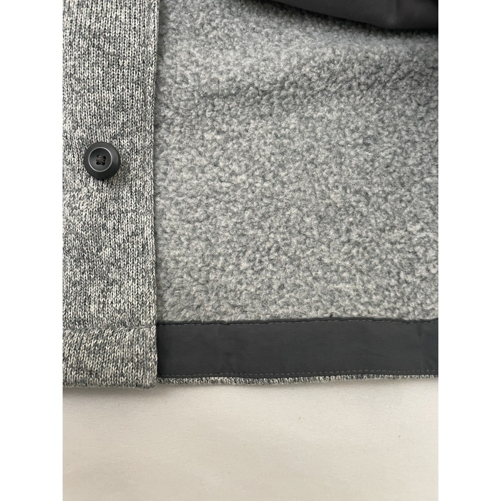 Patagonia Better Sweater Shirt Jacket Medium Gray Shacket Gorpcore Fleece Lined - Picture 7 of 9